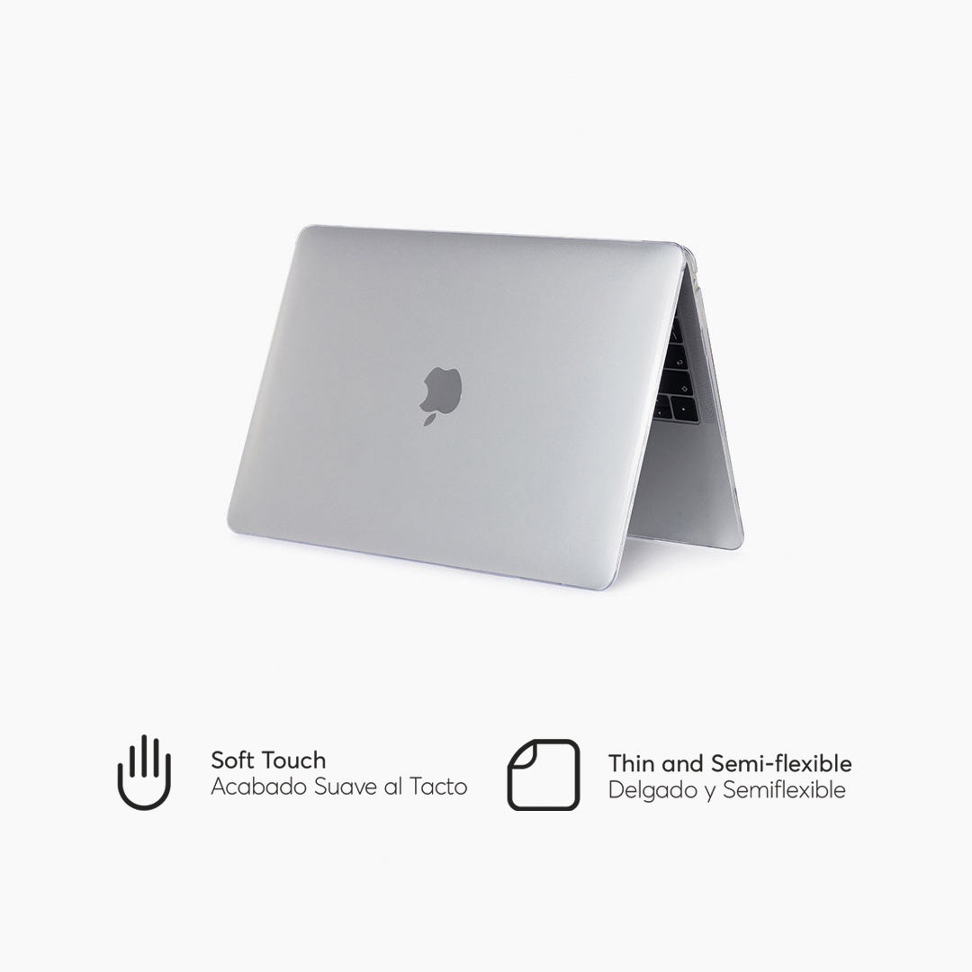 HardCase para MacBook Air Retina 13-inch 2020 M1 Chip Lateral Color Transparente
