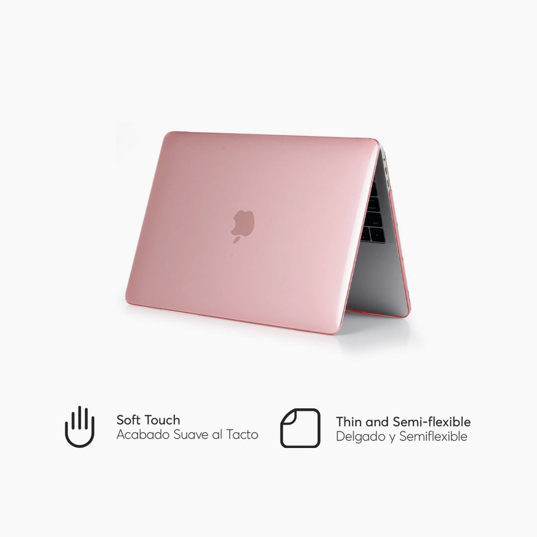 HardCase para MacBook Pro 13-inch 2020 M2 M1 Chip Lateral Color Rosado