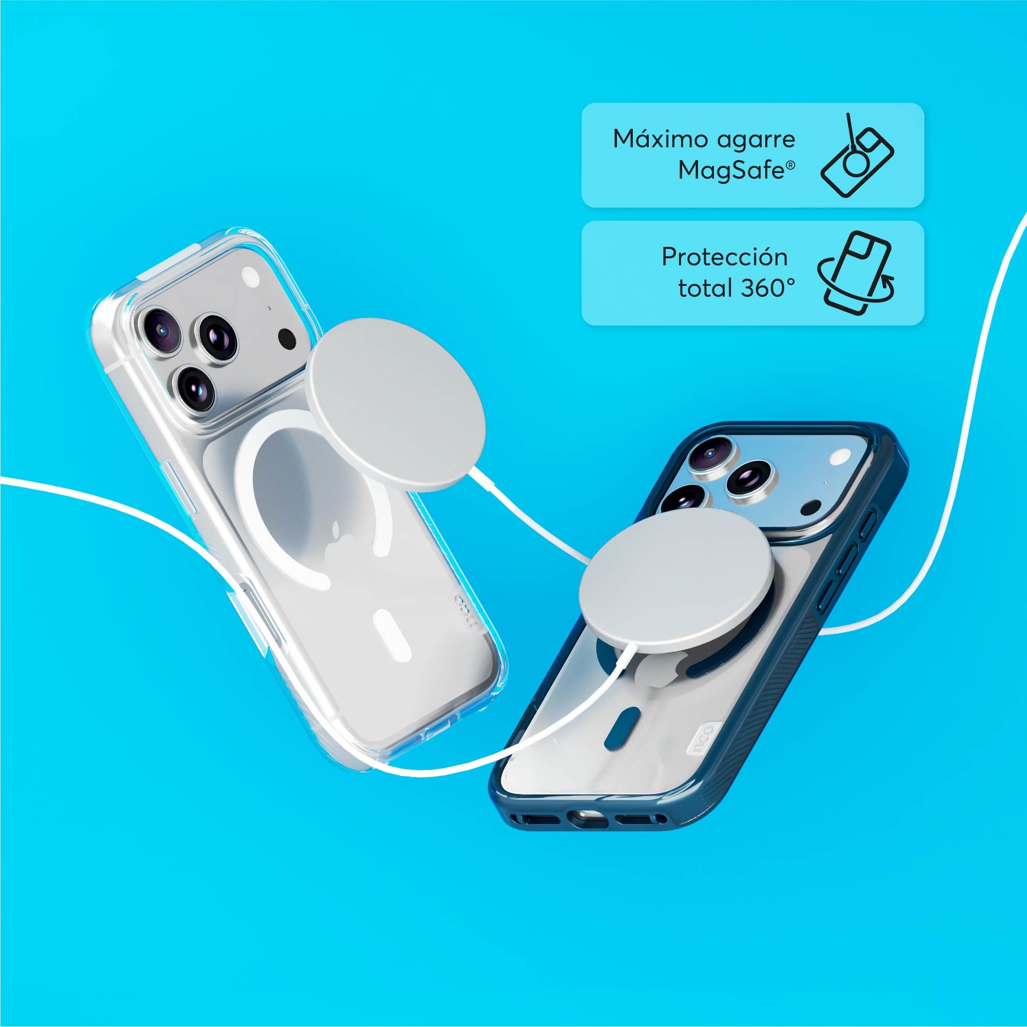 SafeCase Force Azul para iPhone 17 Series Compatible con MagSafe