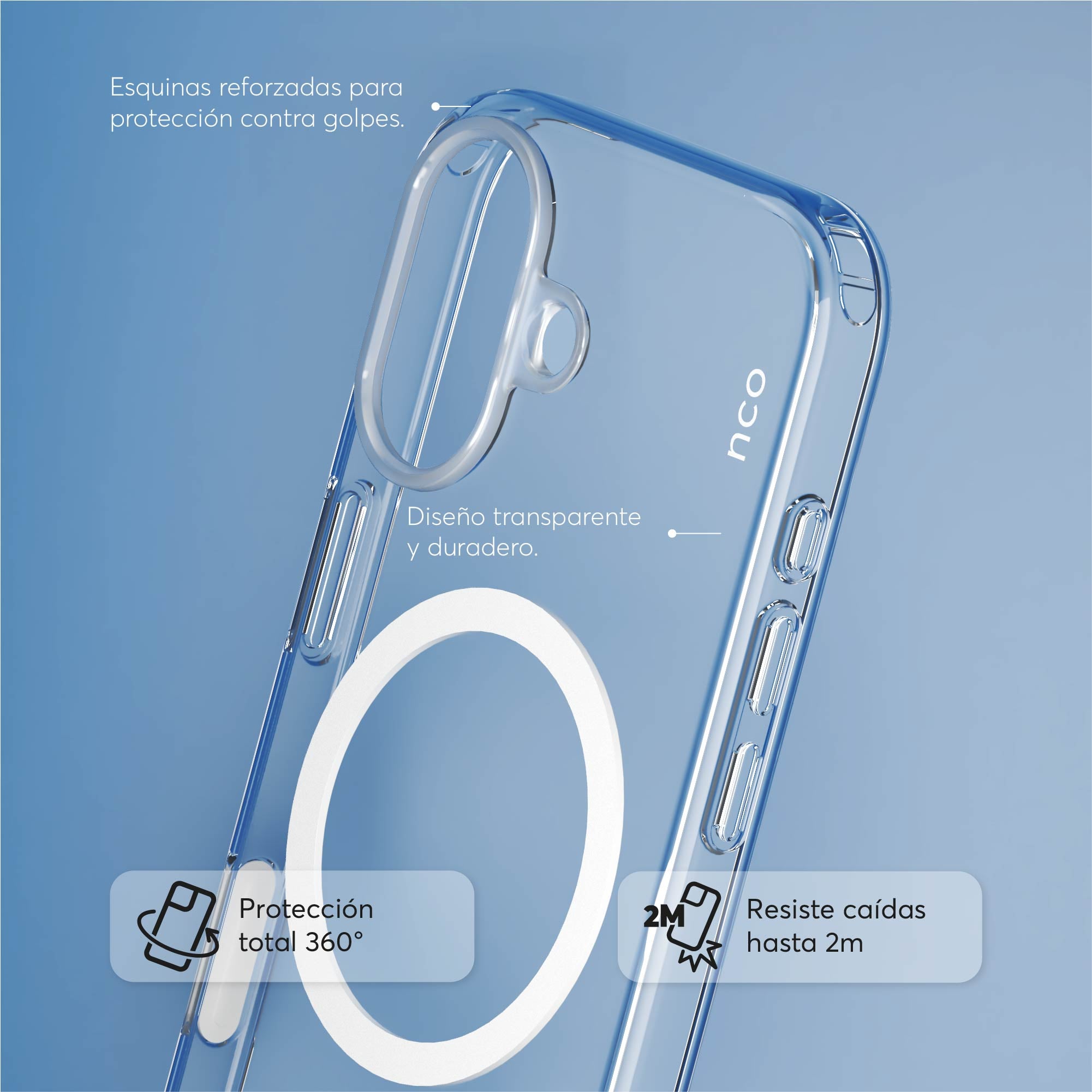 SafeCase Clear para iPhone 17 Series Compatible con MagSafe
