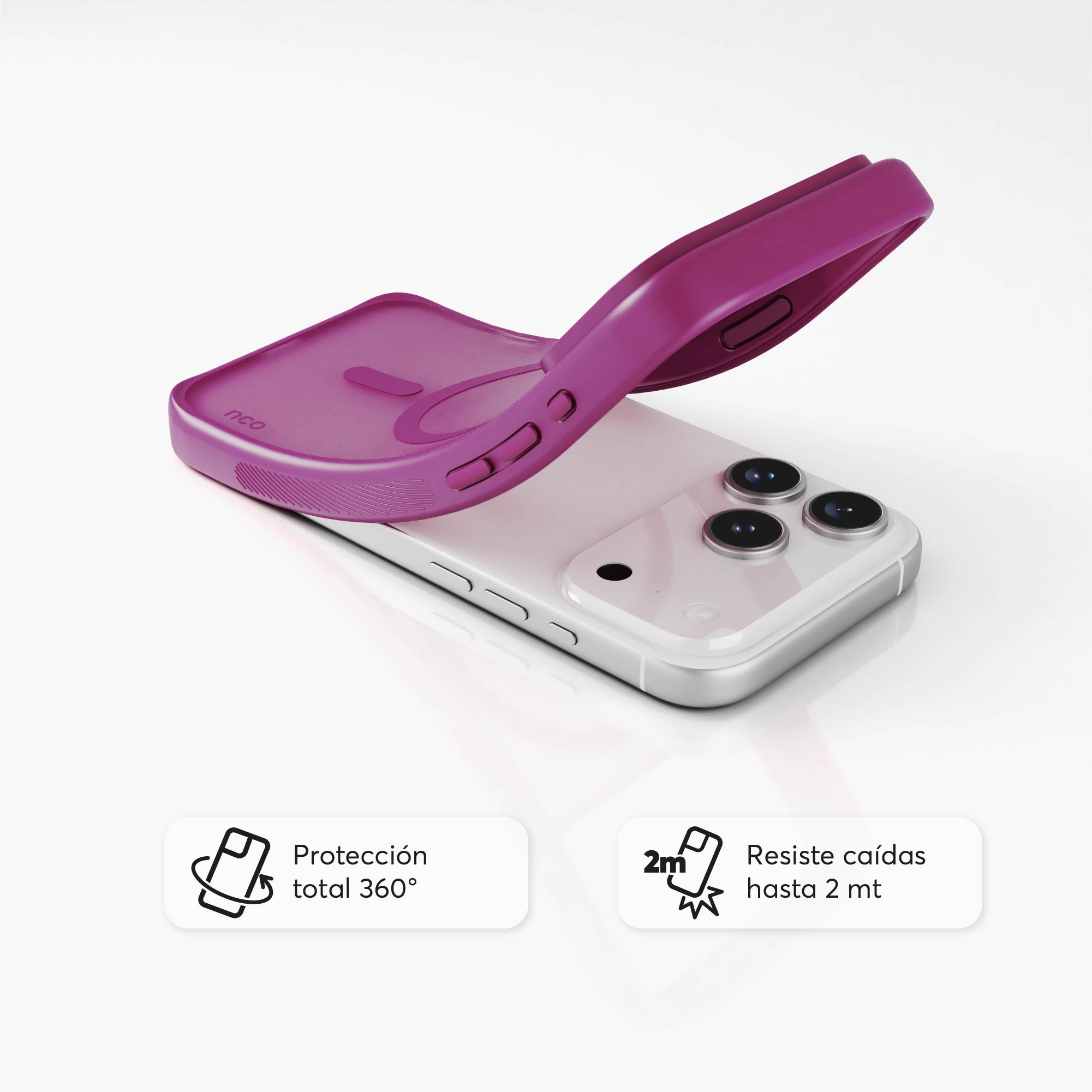 SafeCase Lite Magenta para iPhone 17 Series Compatible con MagSafe