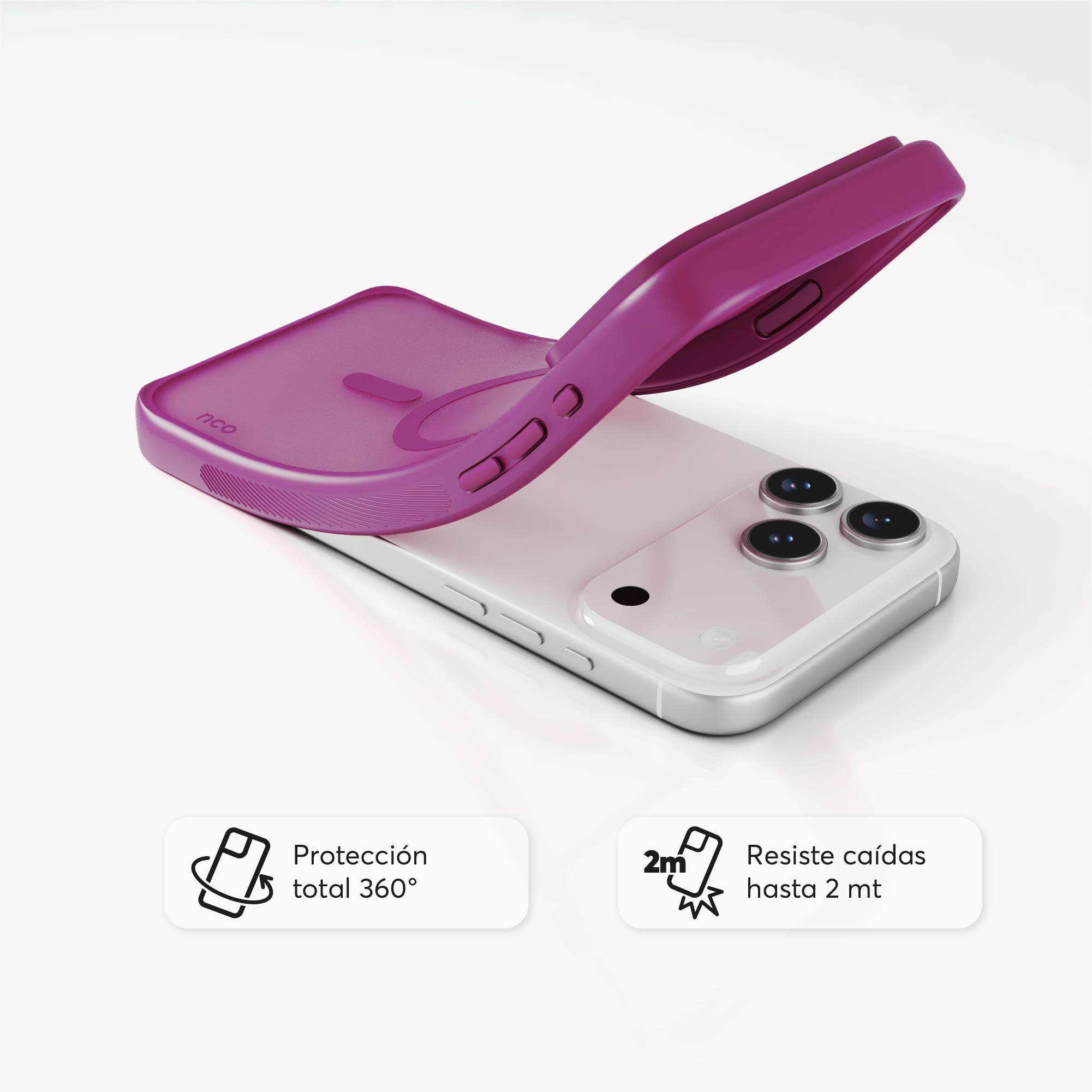 SafeCase Lite Magenta para iPhone 17 Series Compatible con MagSafe