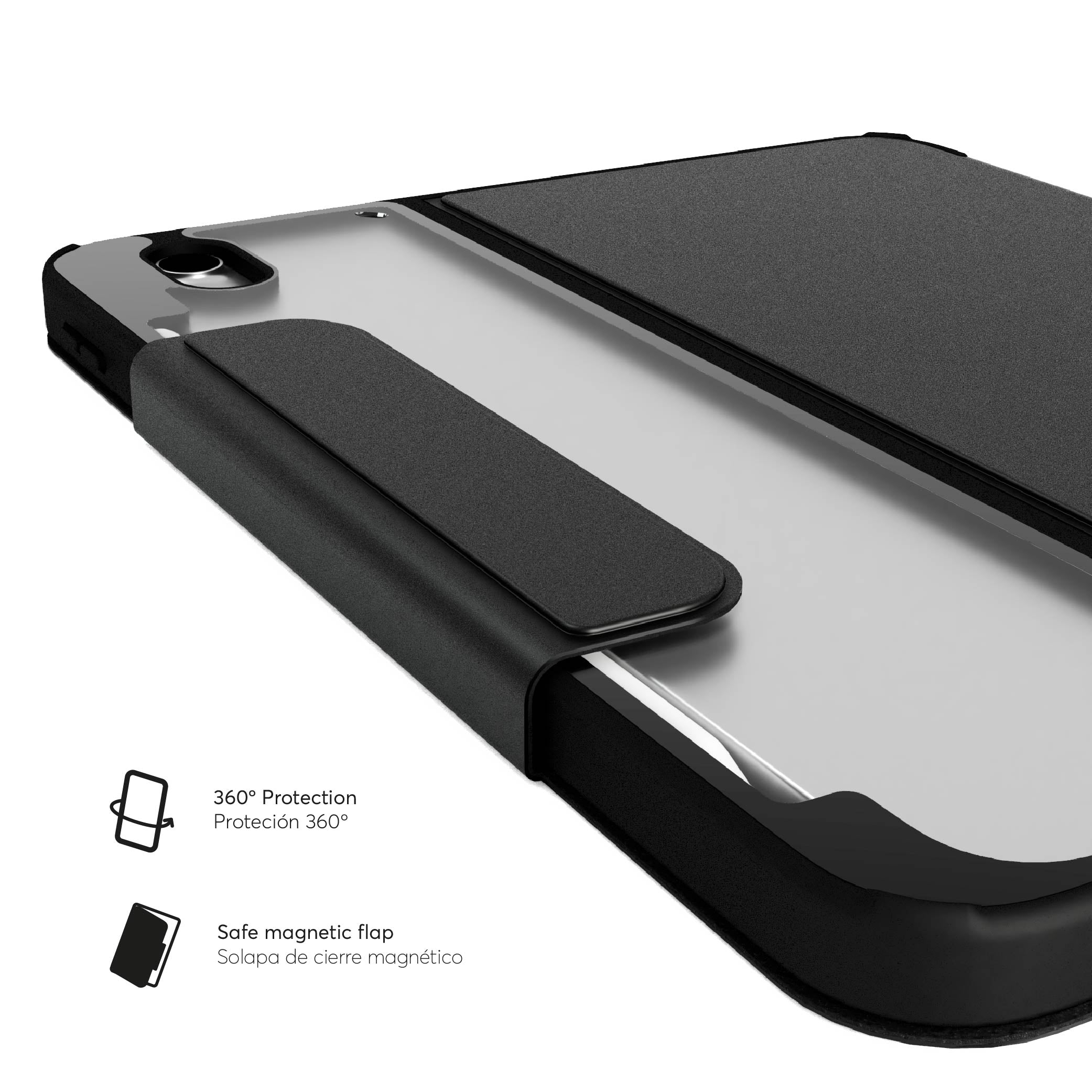 SafeCase Click Royal Black para iPad (M2, M3, M4)