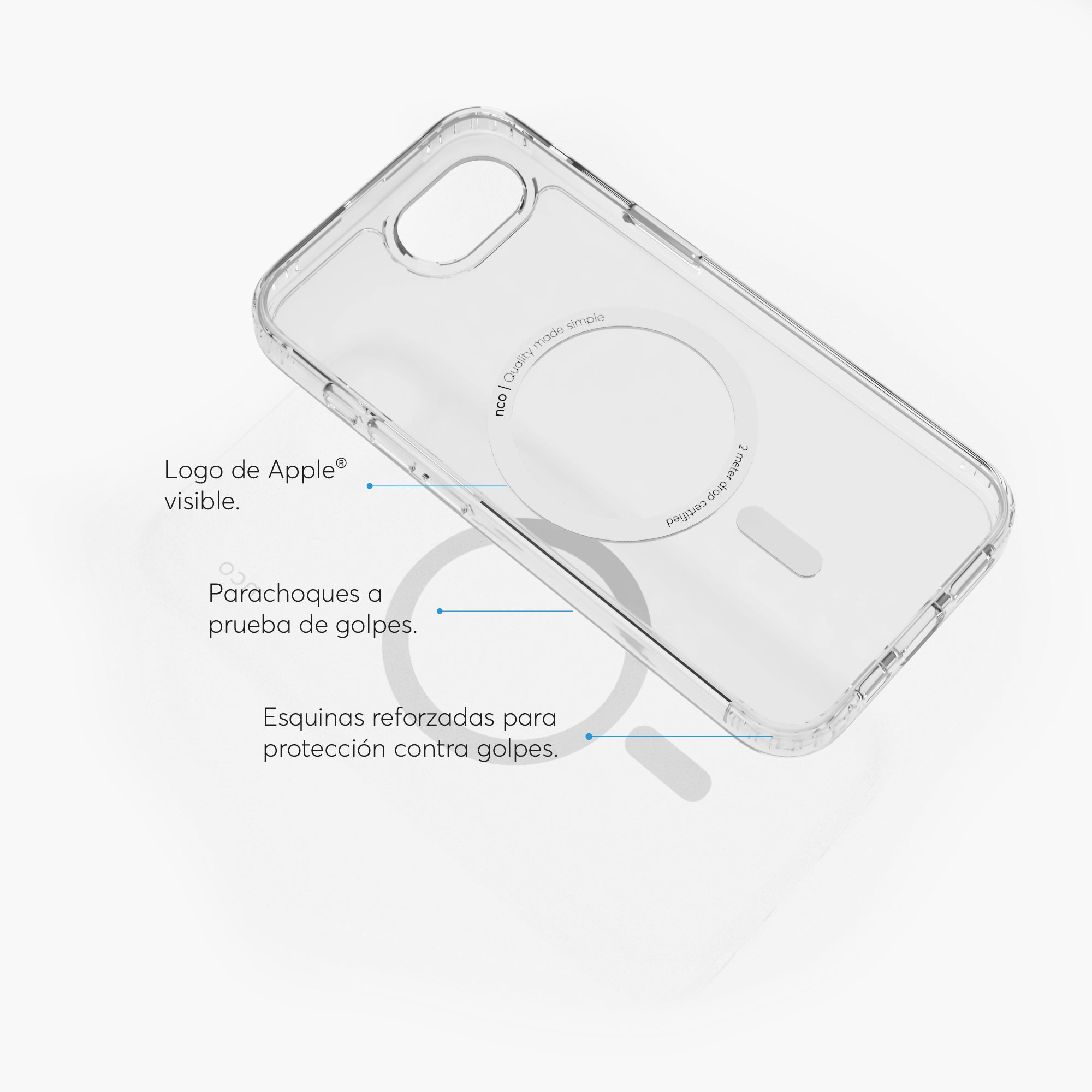 Combo Para iPhone 16e SafeCase Clear + GlassGuard