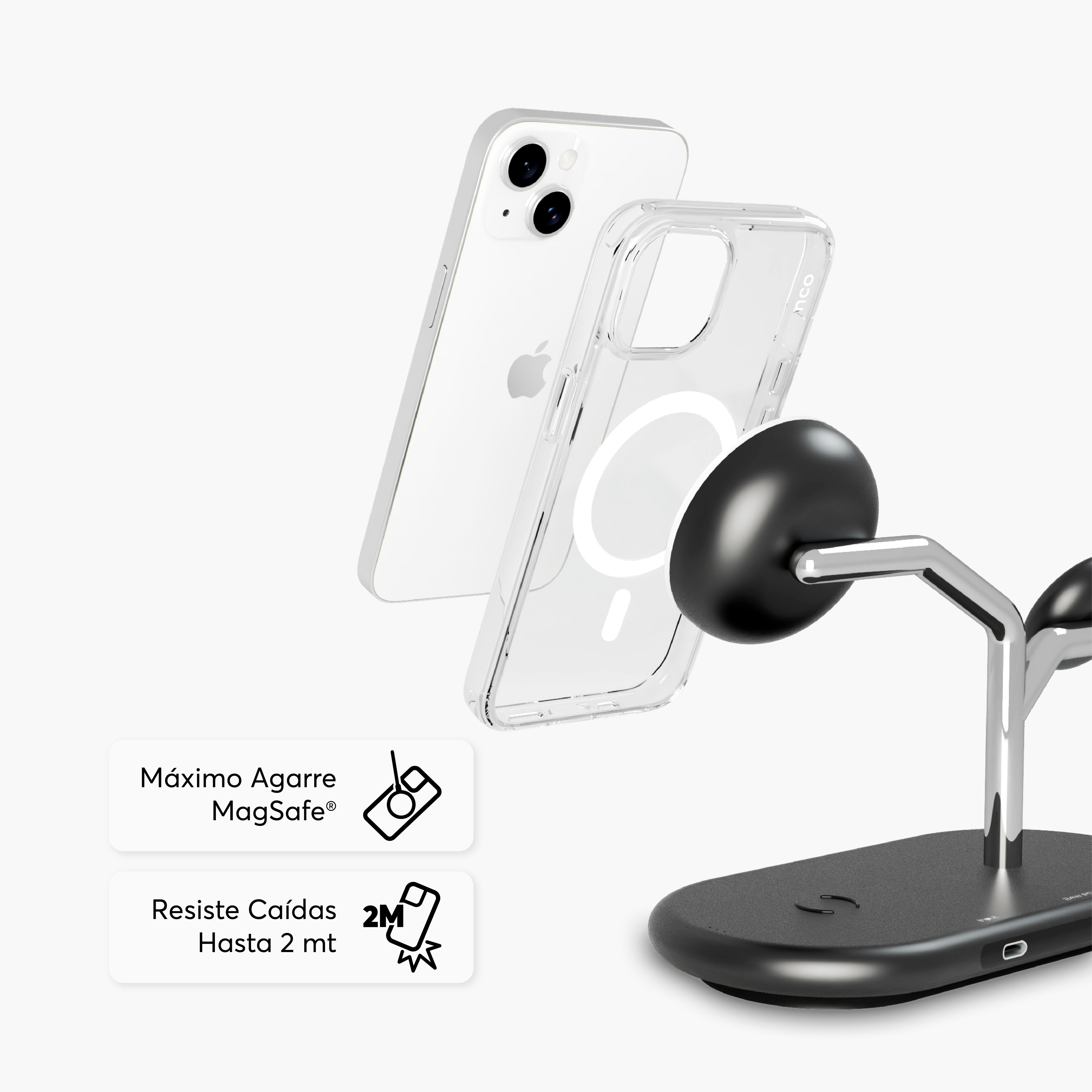 SafeCase Clear Compatible con MagSafe para iPhone 14 & 13