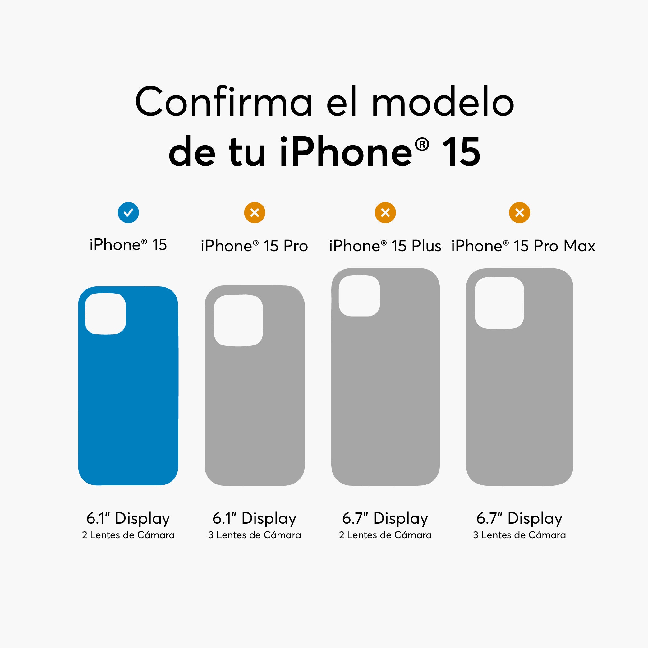 SafeCase Lite Morado para iPhone 15 Series Compatible con MagSafe