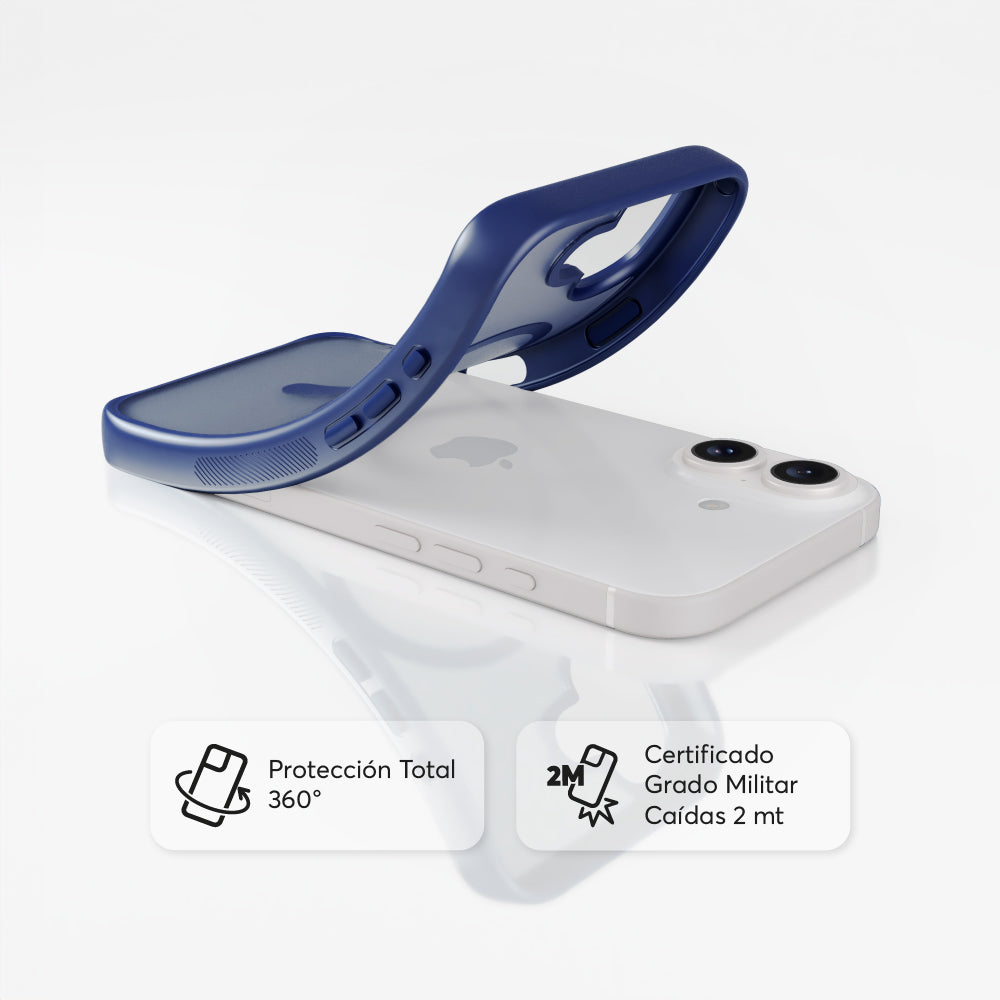 SafeCase Lite Azul para iPhone 16 Series Compatible con MagSafe