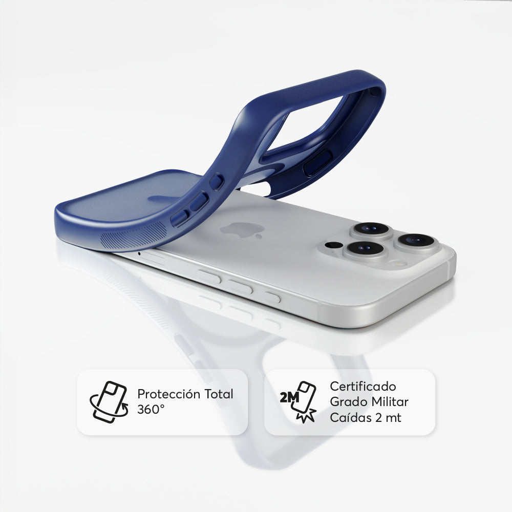SafeCase Lite Azul para iPhone 16 Series Compatible con MagSafe