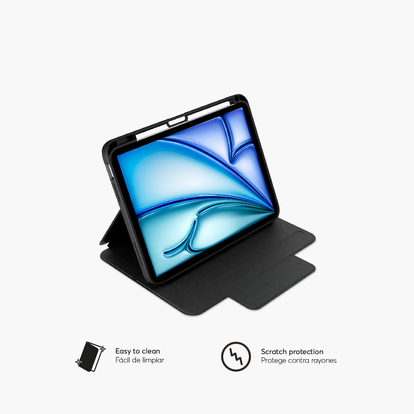 Combo SafeCase Click + GlassGuard para iPad (M2, M3, M4, M5)