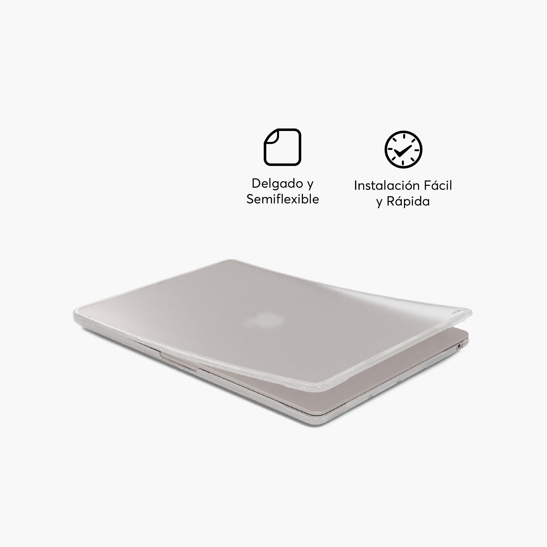 Detalle HardCase Shock para MacBook Air 15.3-inch 2023 M2 Chip Color Transparente