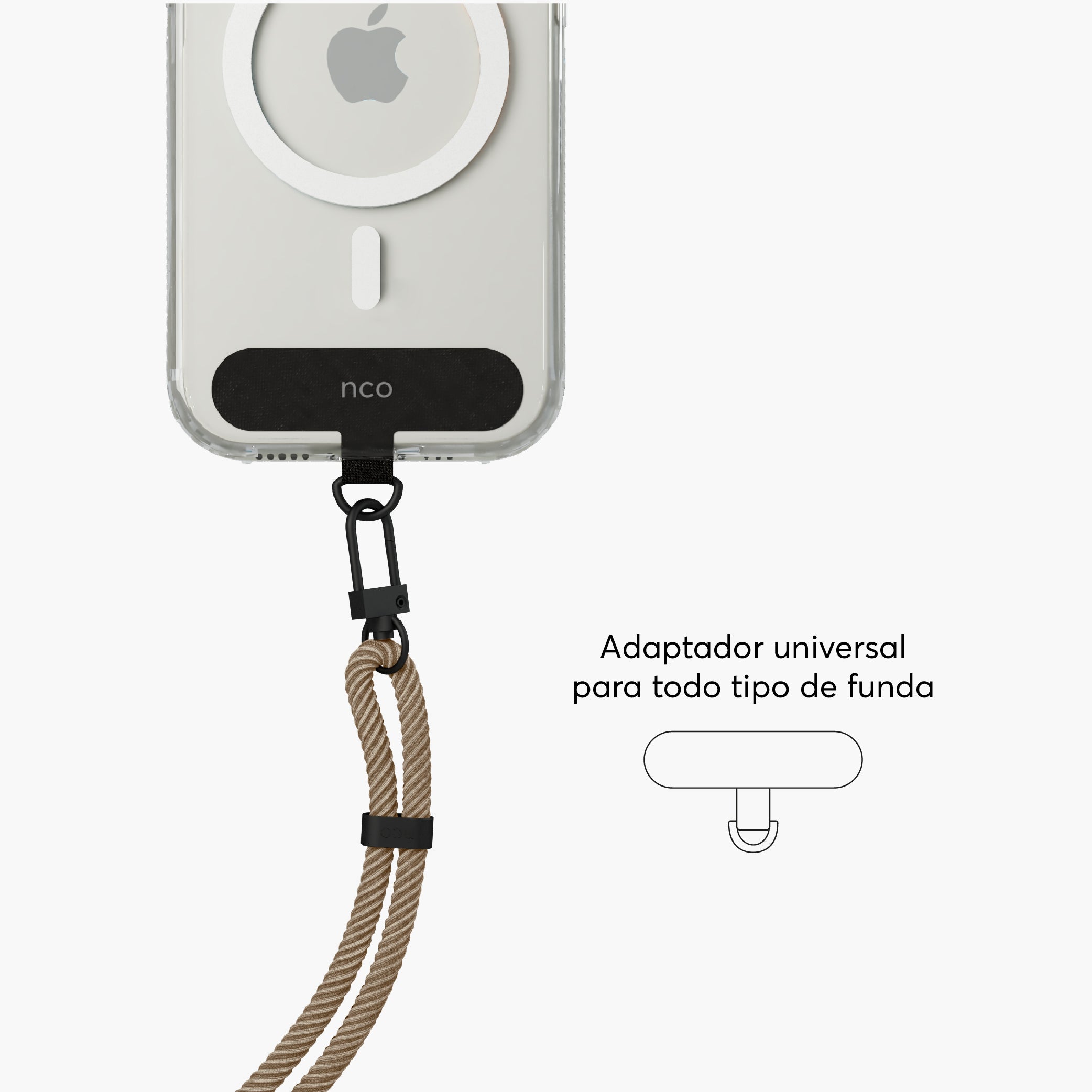 CarryLoop de color Latte para iPhone Series