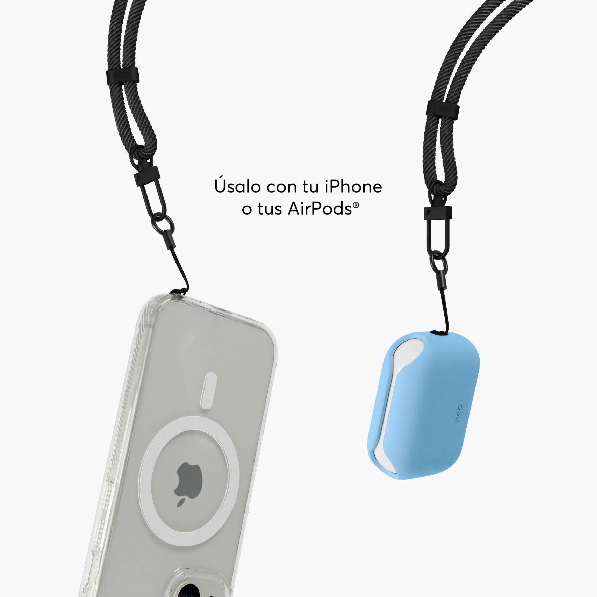 CarryLoop de color negro para iPhone Series color negro