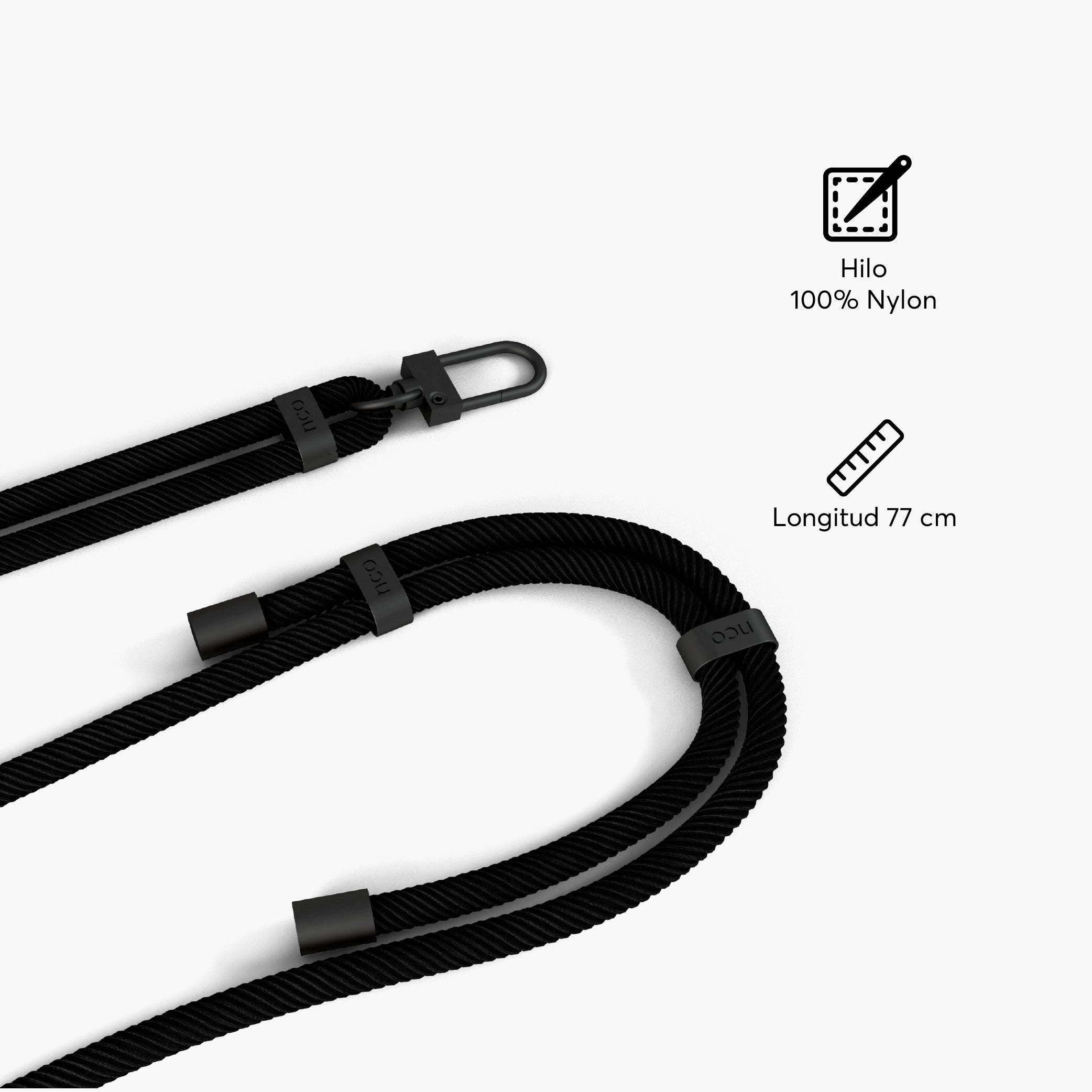 CarryLoop de color negro para iPhone Series color negro