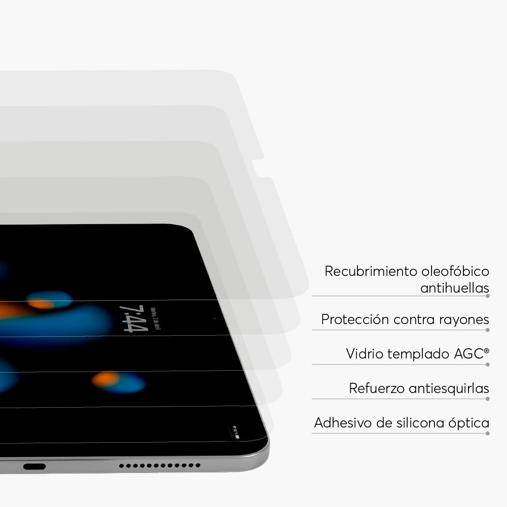 Capas de protección del vidrio templado GlassGuard para iPad Pro 13" y iPad Air 13" - tecnología anti-rayones 9H