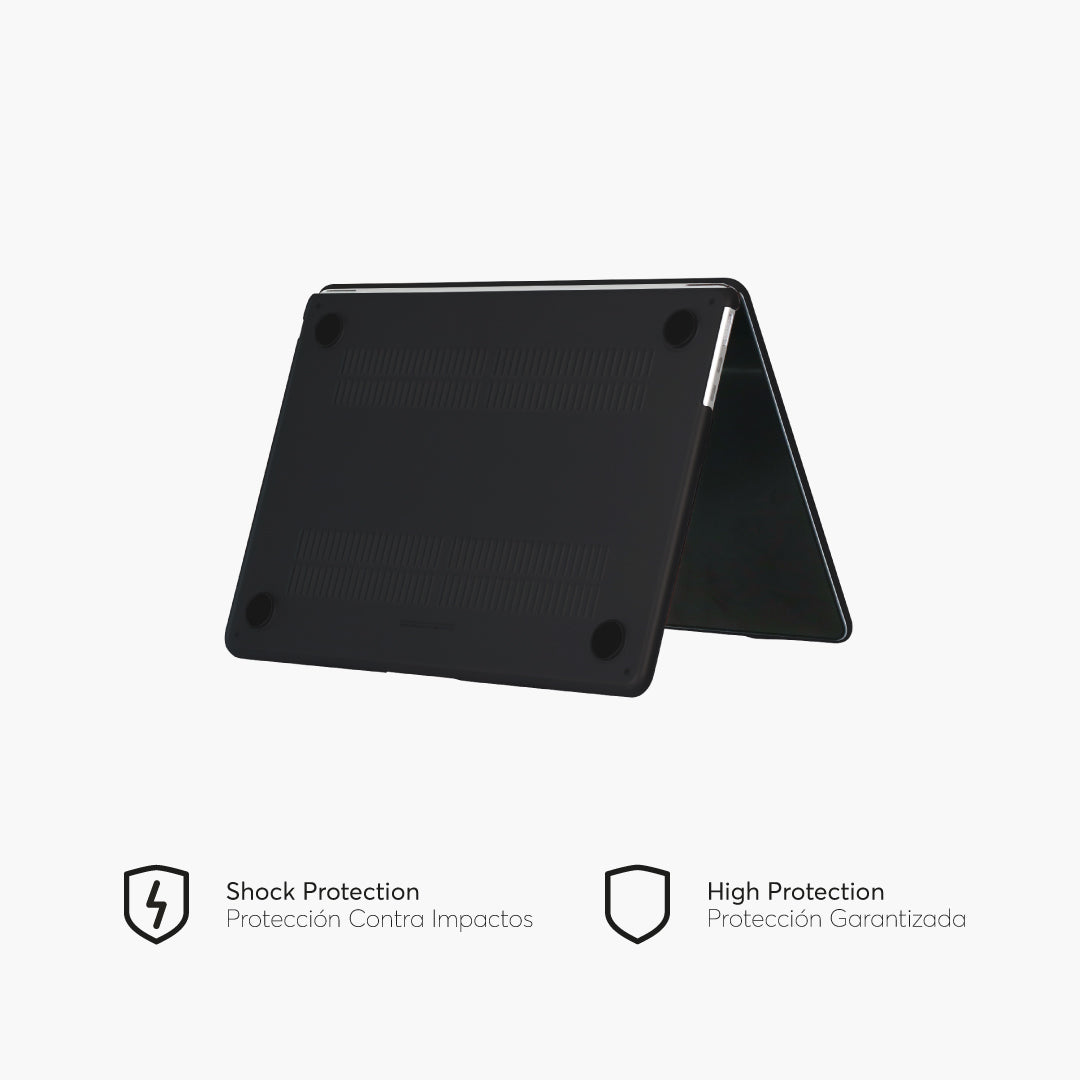 HardCase para MacBook Air 13.6-inch 2022 M2 Chip Lateral Inferior Color Negro