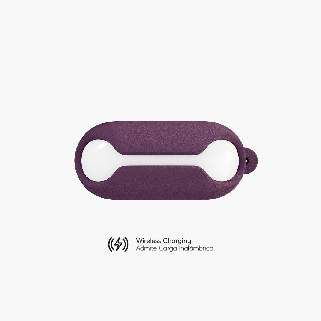 Funda SiliconeGuard Morado con AirPods 3ra Gen