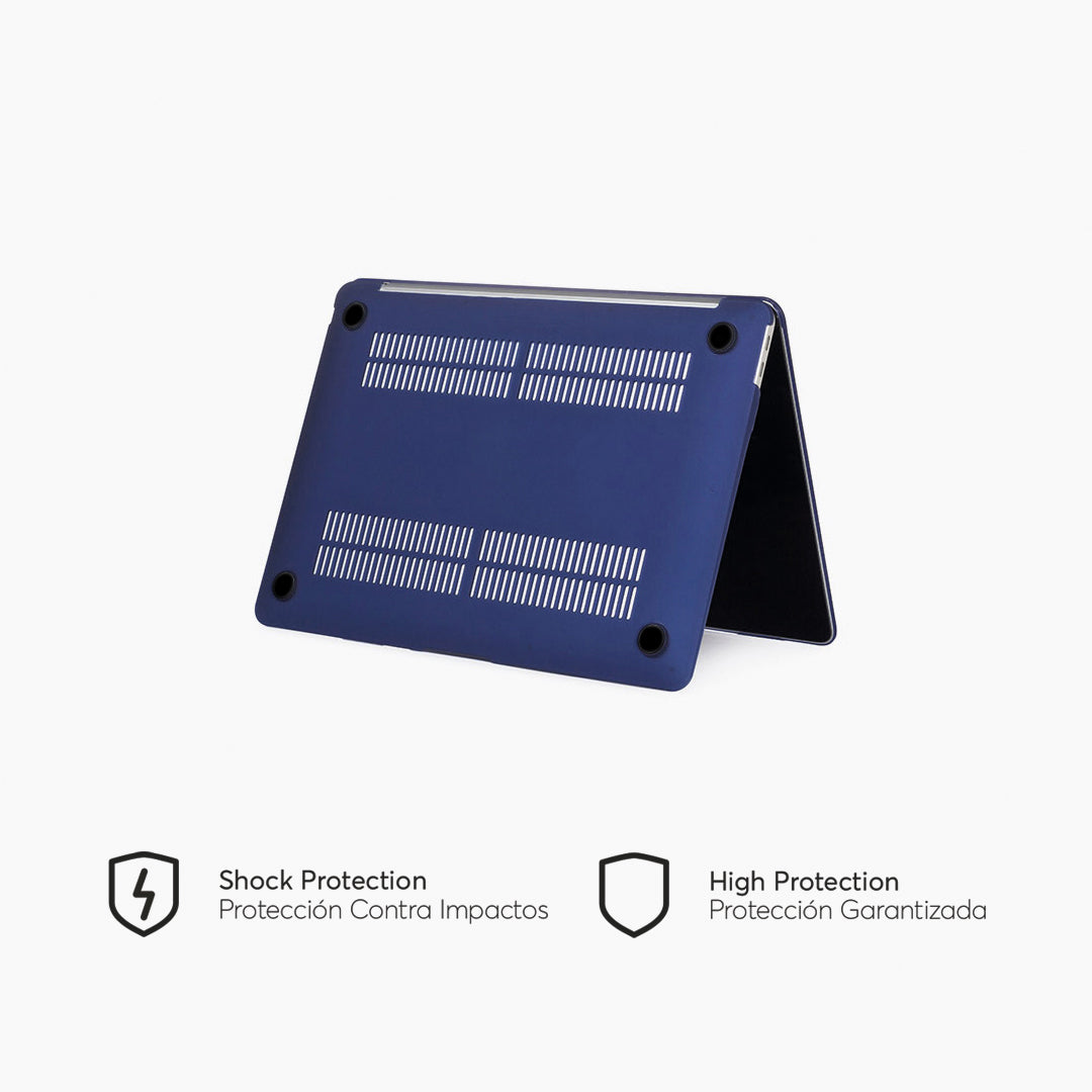 HardCase para MacBook Air Retina 13-inch 2020 M1 Chip Lateral Inferior Color Azul Naval