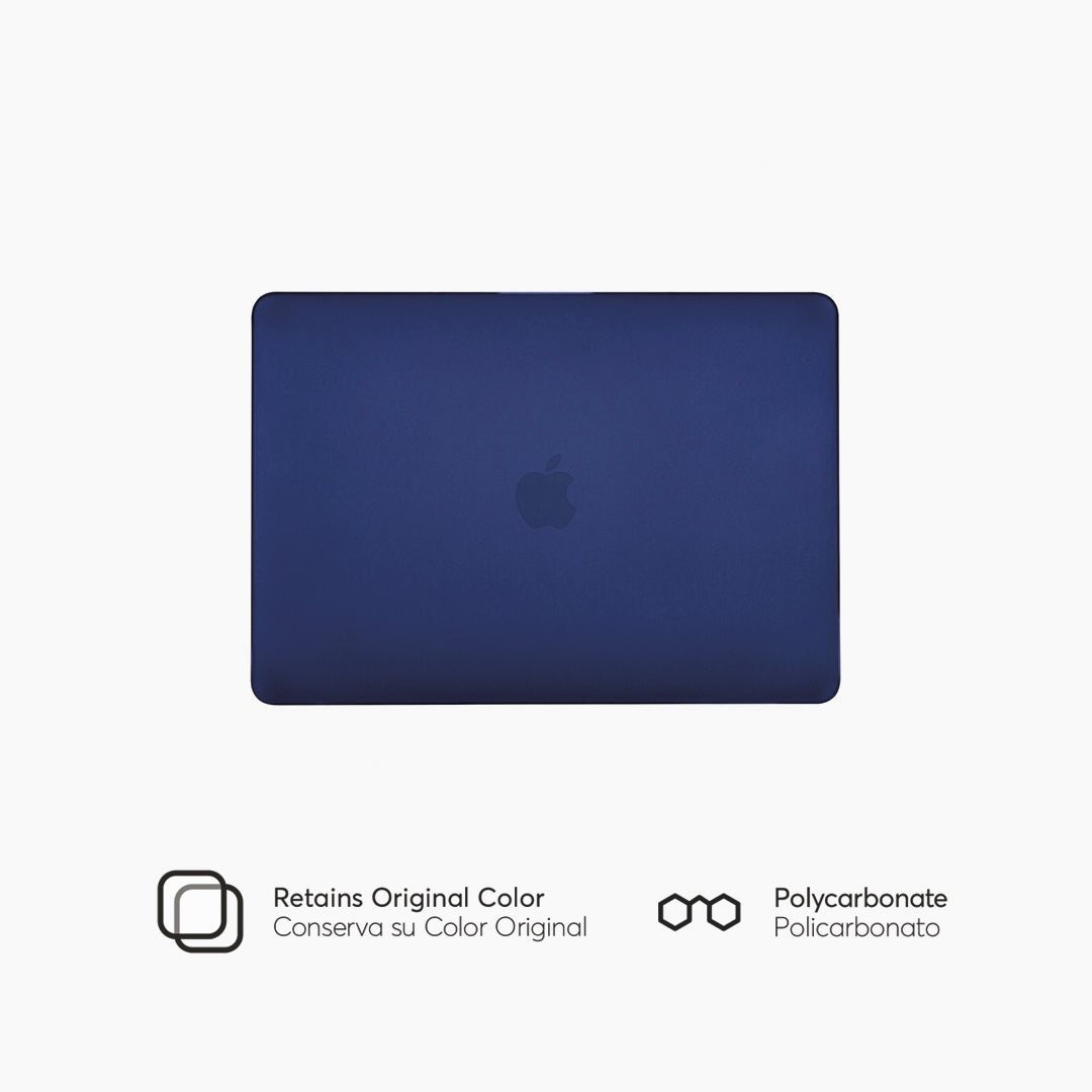 HardCase para MacBook Air Retina 13-inch 2020 M1 Chip Lateral Superior Color Azul Naval