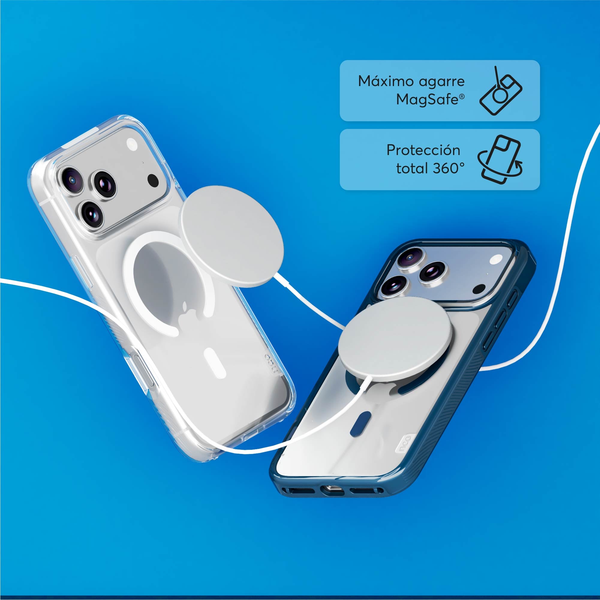 SafeCase Force Clear para iPhone 17 Series Compatible con MagSafe