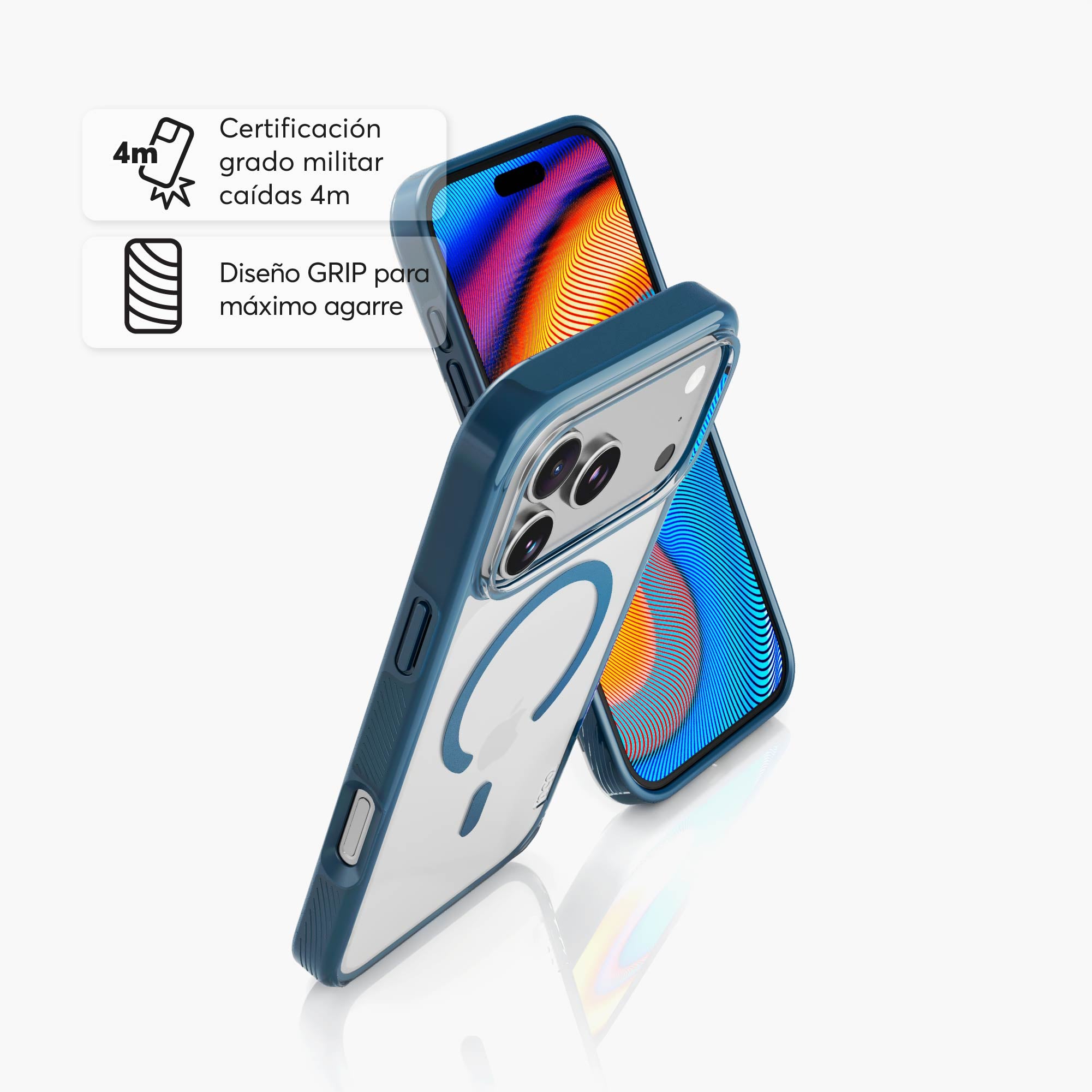 SafeCase Force Azul para iPhone 17 Series Compatible con MagSafe