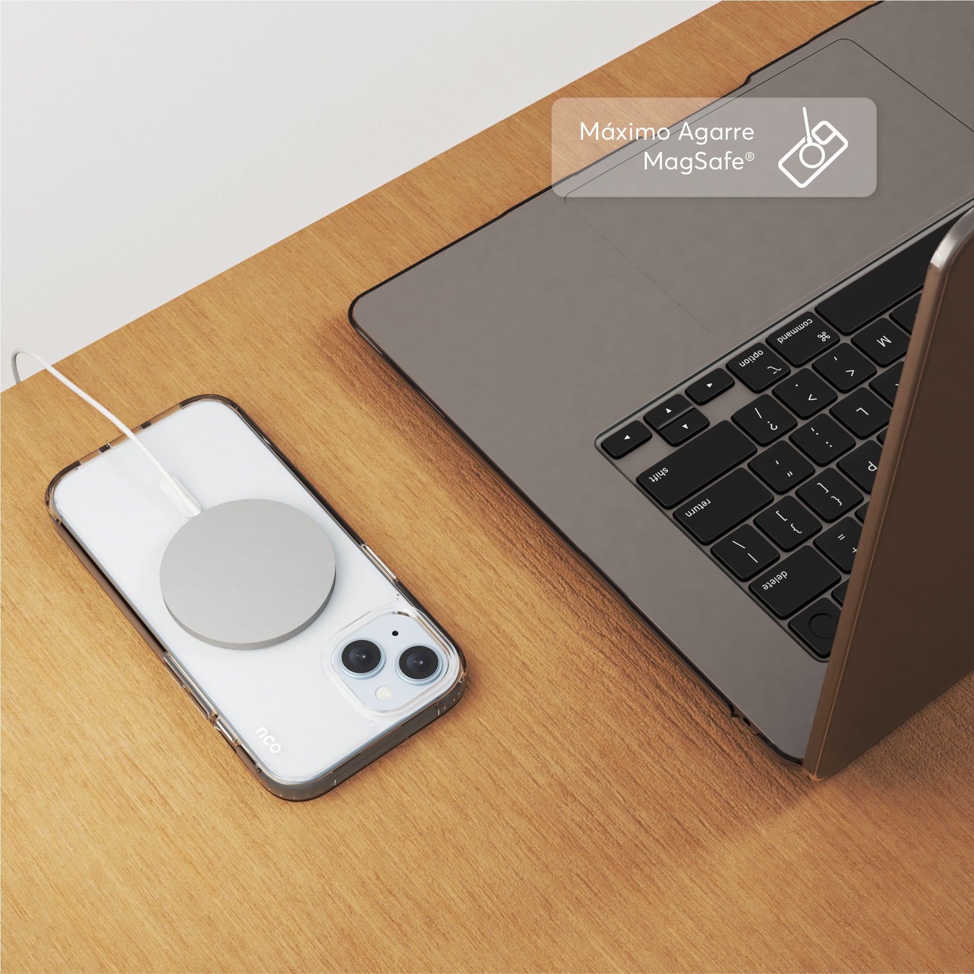 SafeCase Clear para iPhone 15 compatible con MagSafe