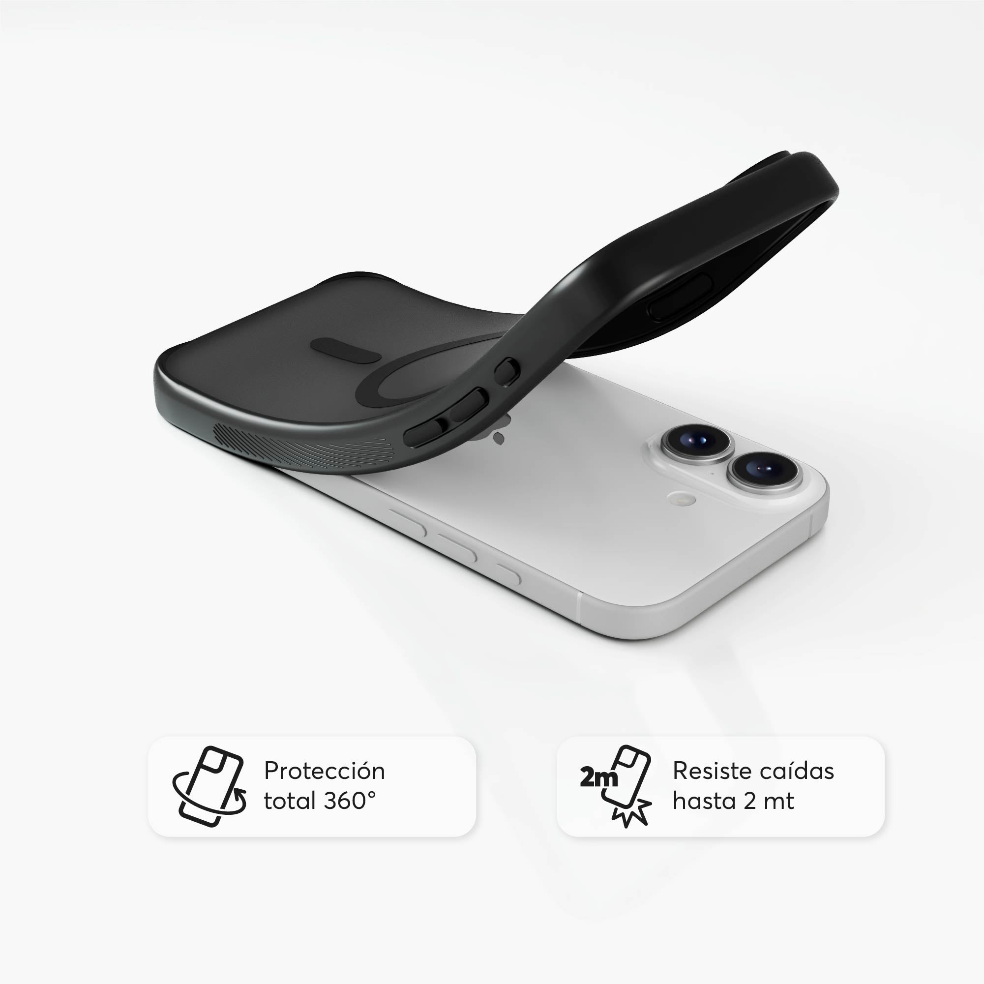 SafeCase Lite Negro para iPhone 17 Series Compatible con MagSafe