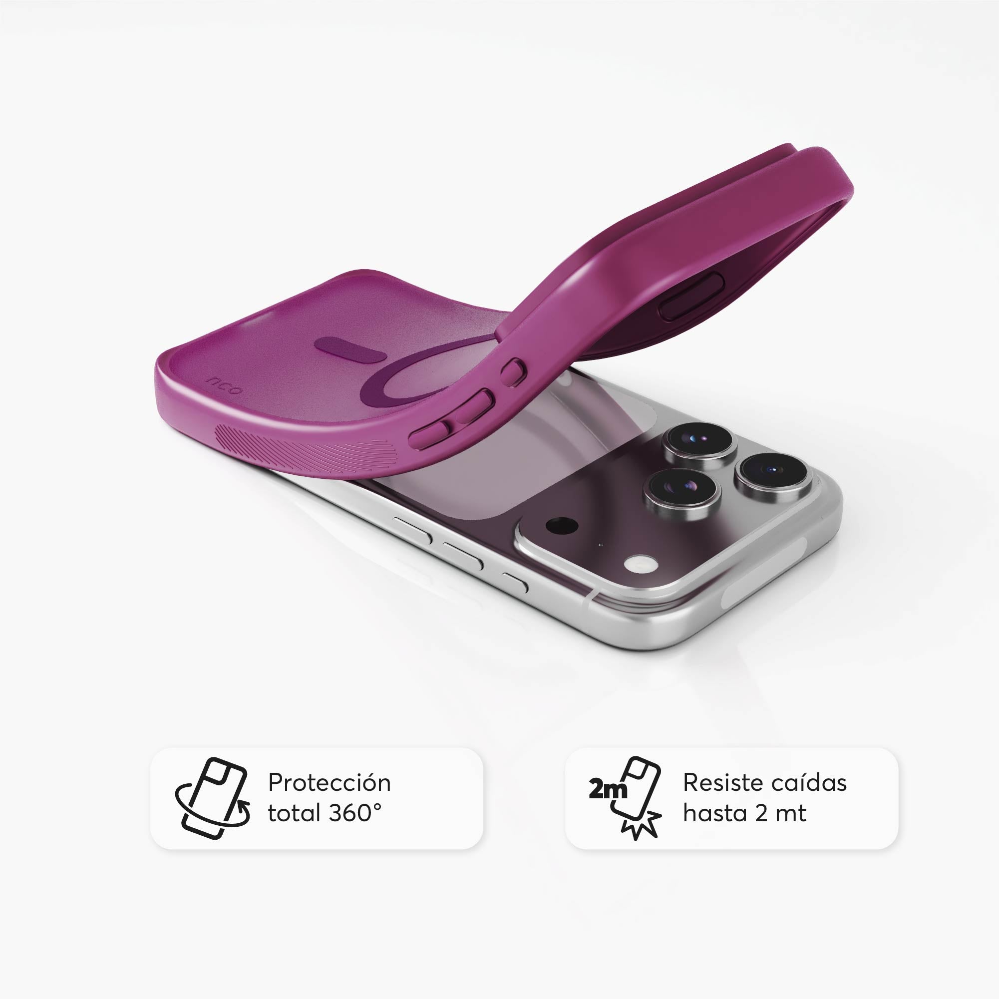 SafeCase Lite Magenta para iPhone 17 Series Compatible con MagSafe