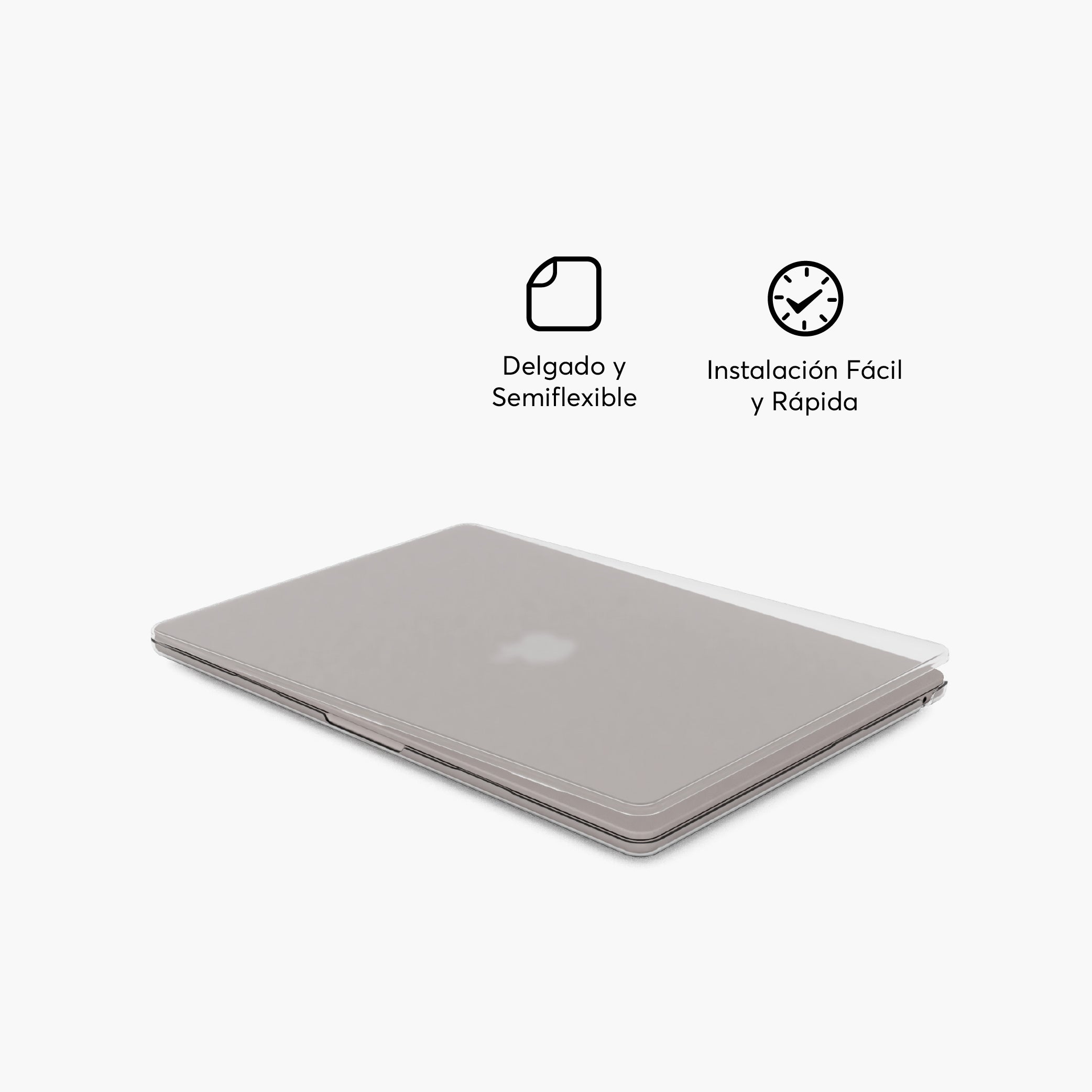 Detalle HardCase para MacBook Air 15.3-inch 2023 M2 Chip Color Transparente