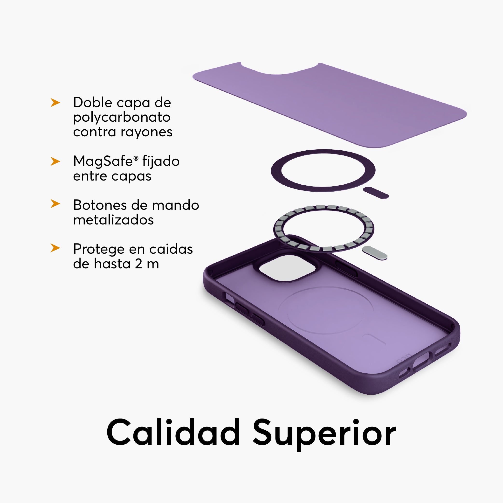 Combo SafeCase Lite + GlassGuard para iPhone 15