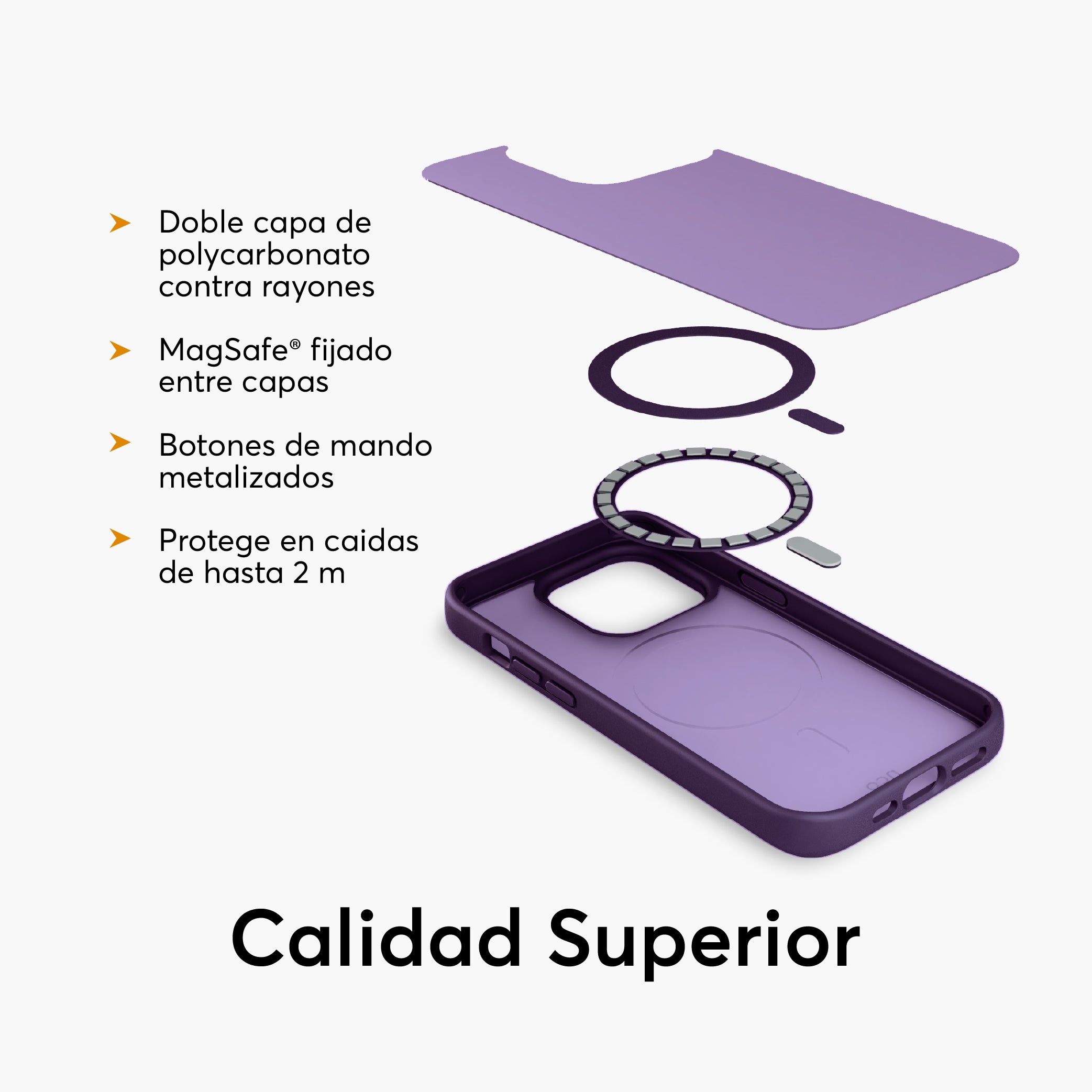 Combo SafeCase Lite + GlassGuard para iPhone 15