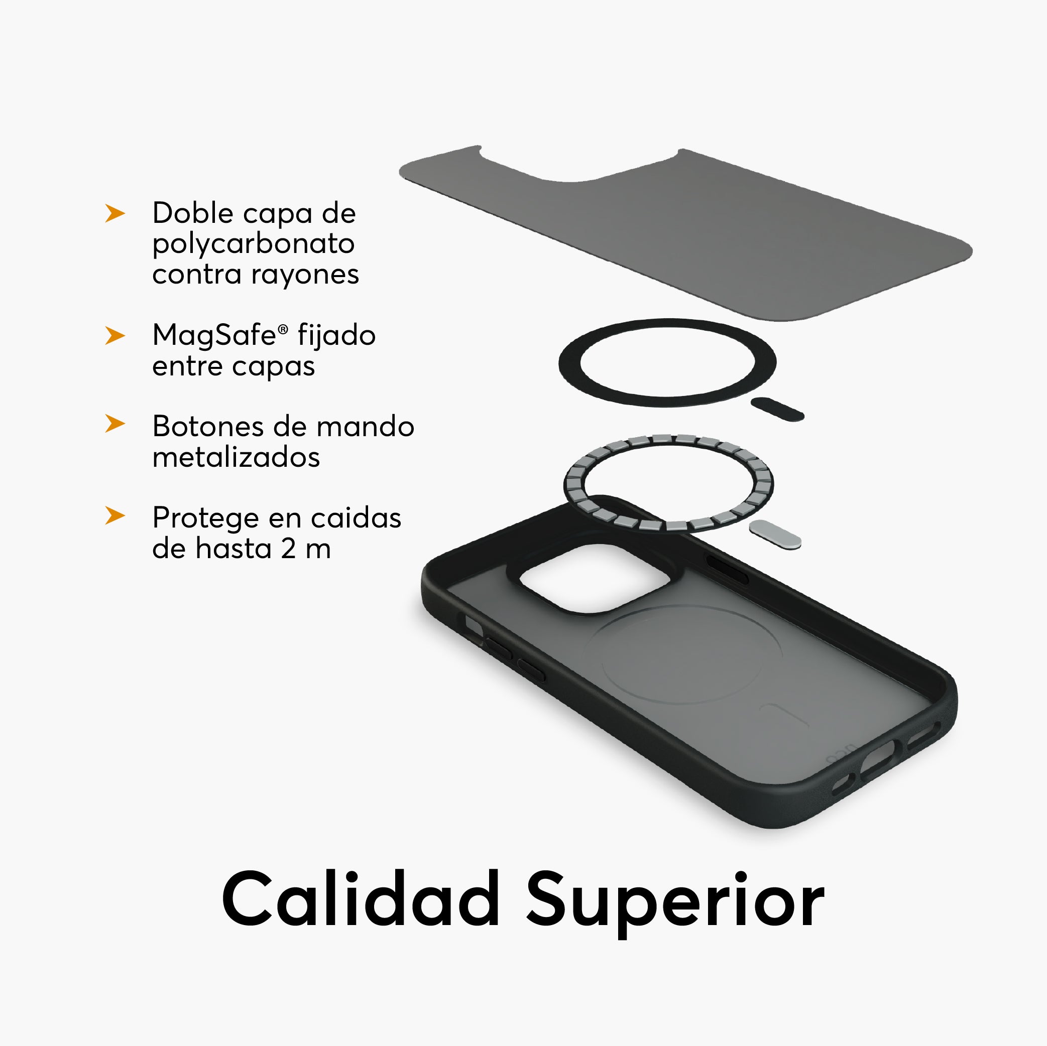 Combo SafeCase Lite + GlassGuard para iPhone 15