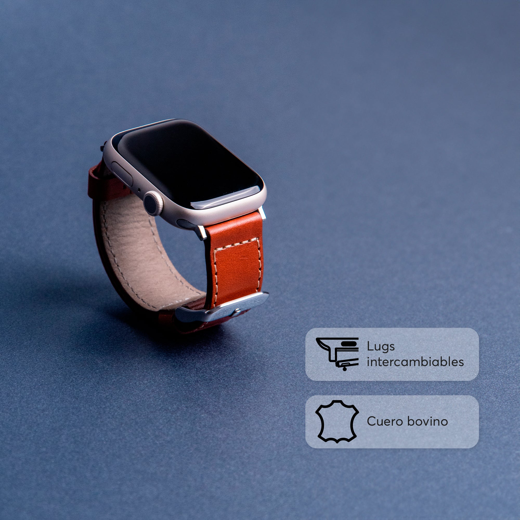 Correa de cuero LeatherBand para Apple Watch