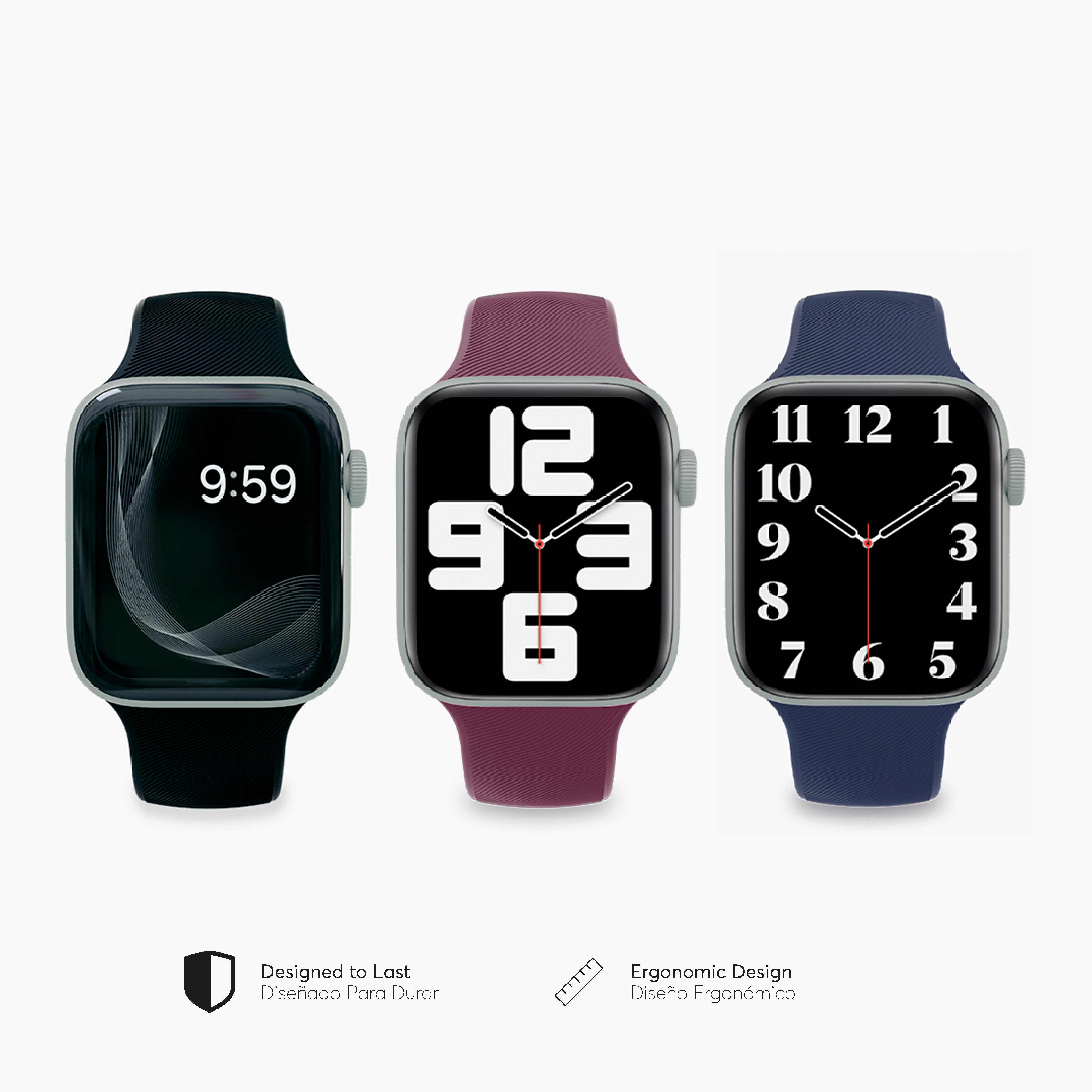 Combo 3 correas deportivas para Apple Watch