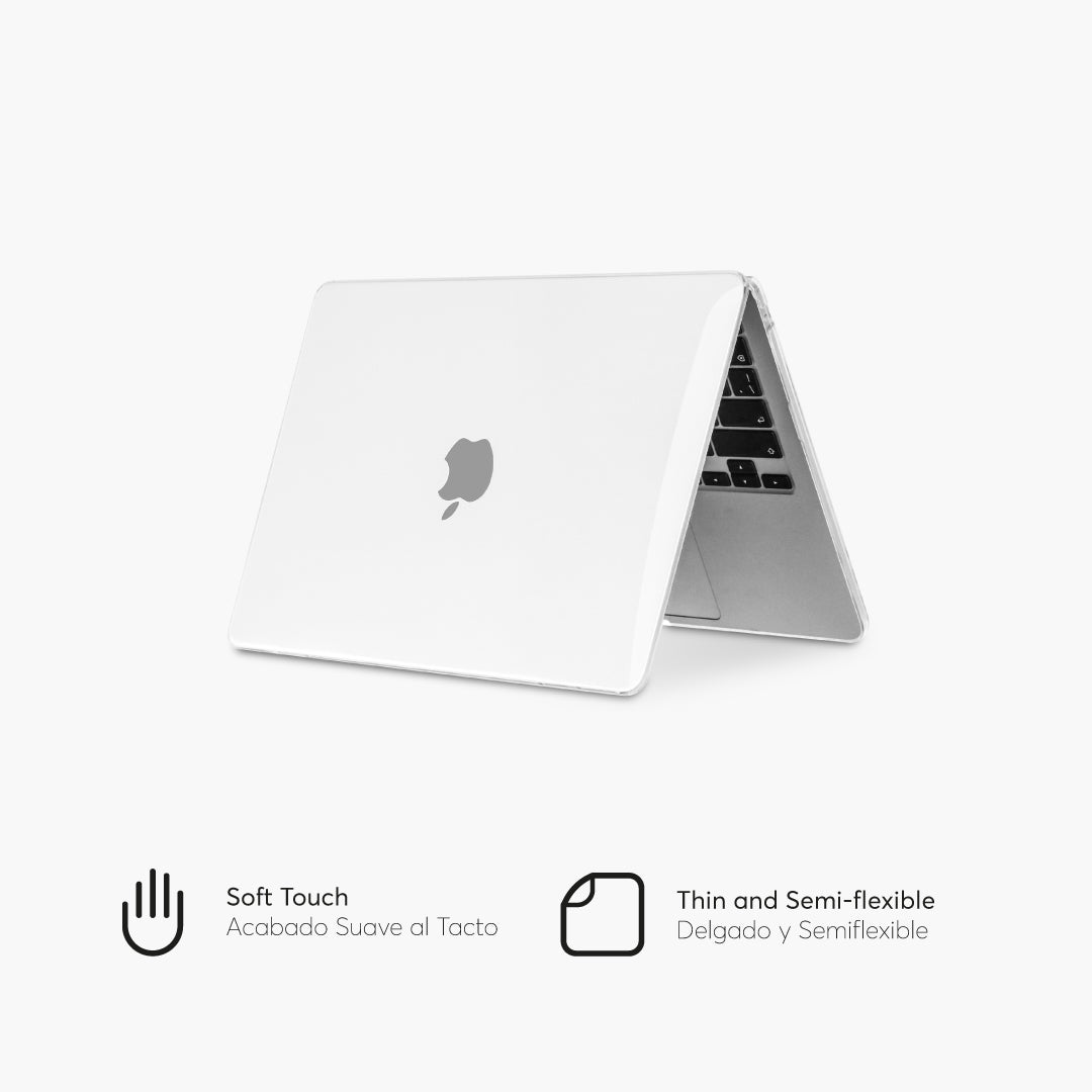 HardCase para MacBook Air 13.6-inch 2022 M2 Chip Lateral Color Transparente