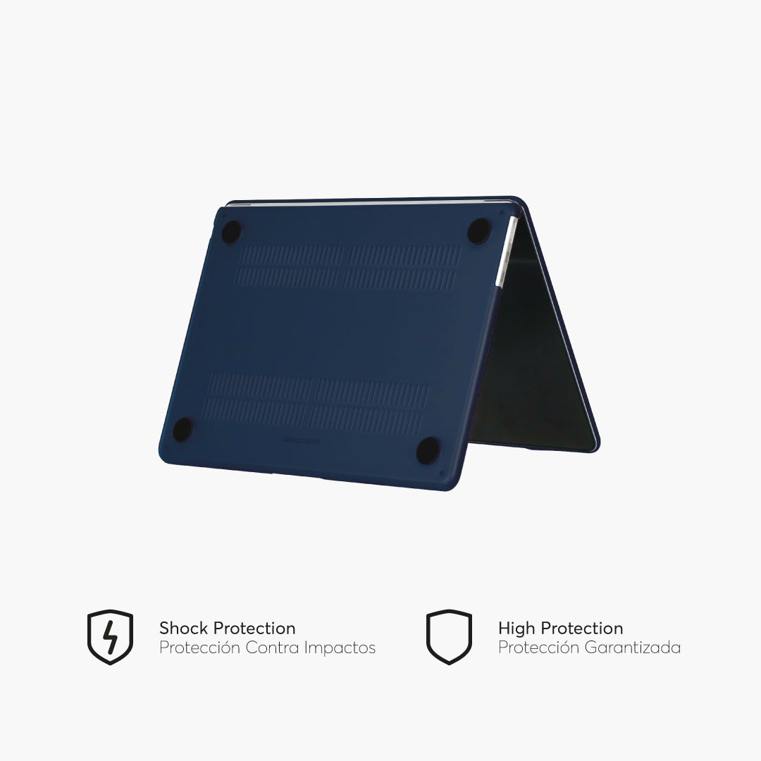 HardCase para MacBook Air 13.6-inch 2022 M2 Chip Lateral Inferior Color Azul Naval
